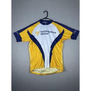 Bishop Cycling Jersey Shirt Mens Large‎ Northwestern Mutual Polyester Bike